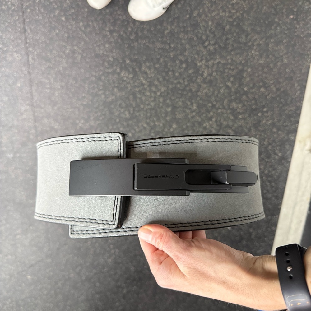 Gymreapers 10MM LEVER LIFTING BELT - GRAY - Picture 2 of 2
